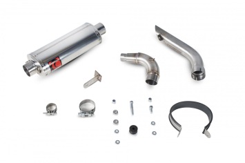 Scorpion Underbelly Slip-on RVS Einddemper zonder E-keur Aprilia RS4 125 2011 - 2016